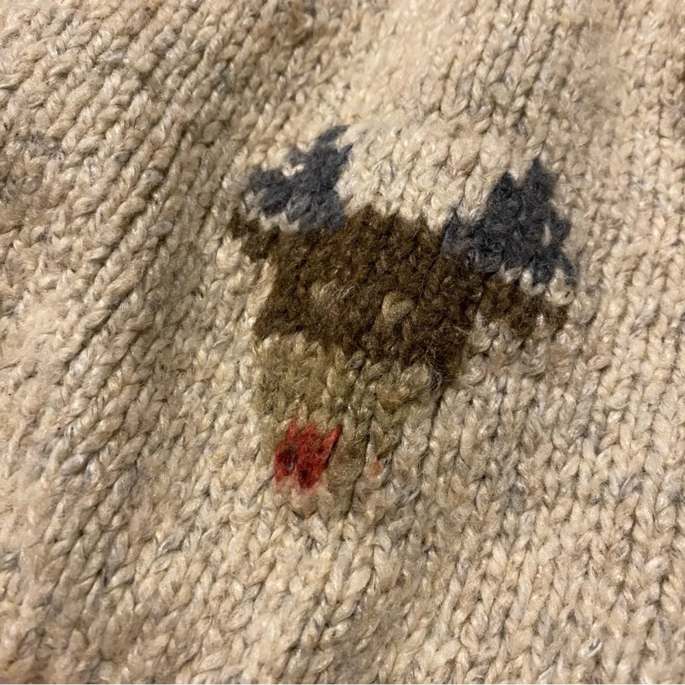 ZARA baby boys girls oatmeal reindeer knit sweater holiday winter warm 12-18m
